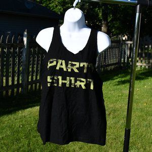 Women's Black Party Shirt Tank Top